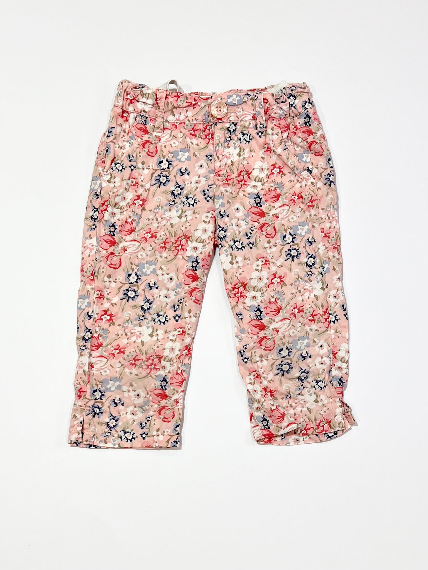 Floral cropped pants - Size 3-4