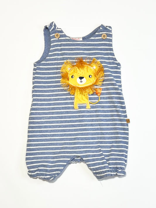 Striped lion romper - Size 000
