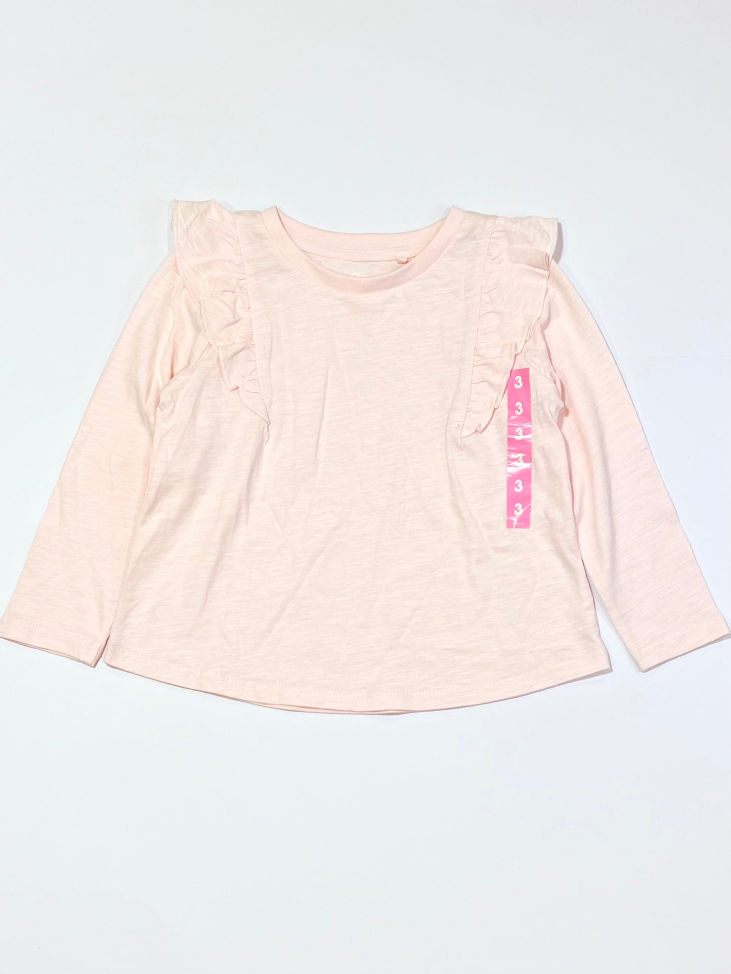 Pink ruffle top - Size 3