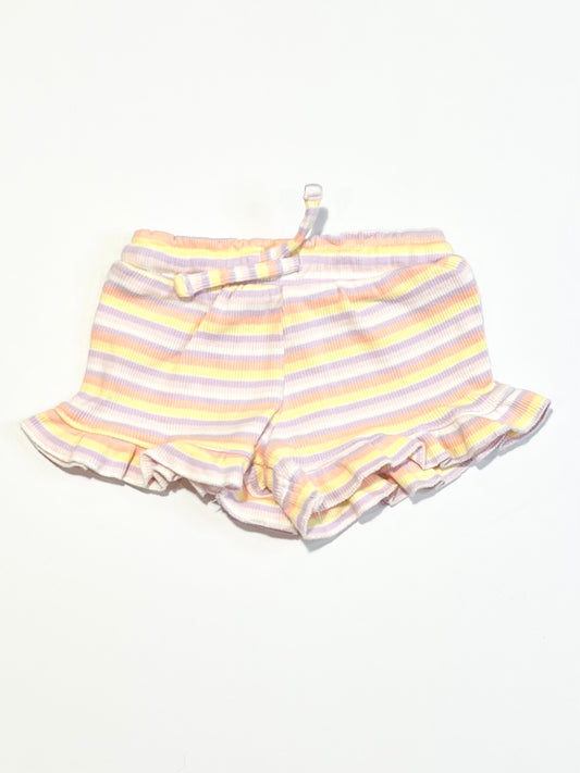 Ribbed ruffle shorts - Size 000