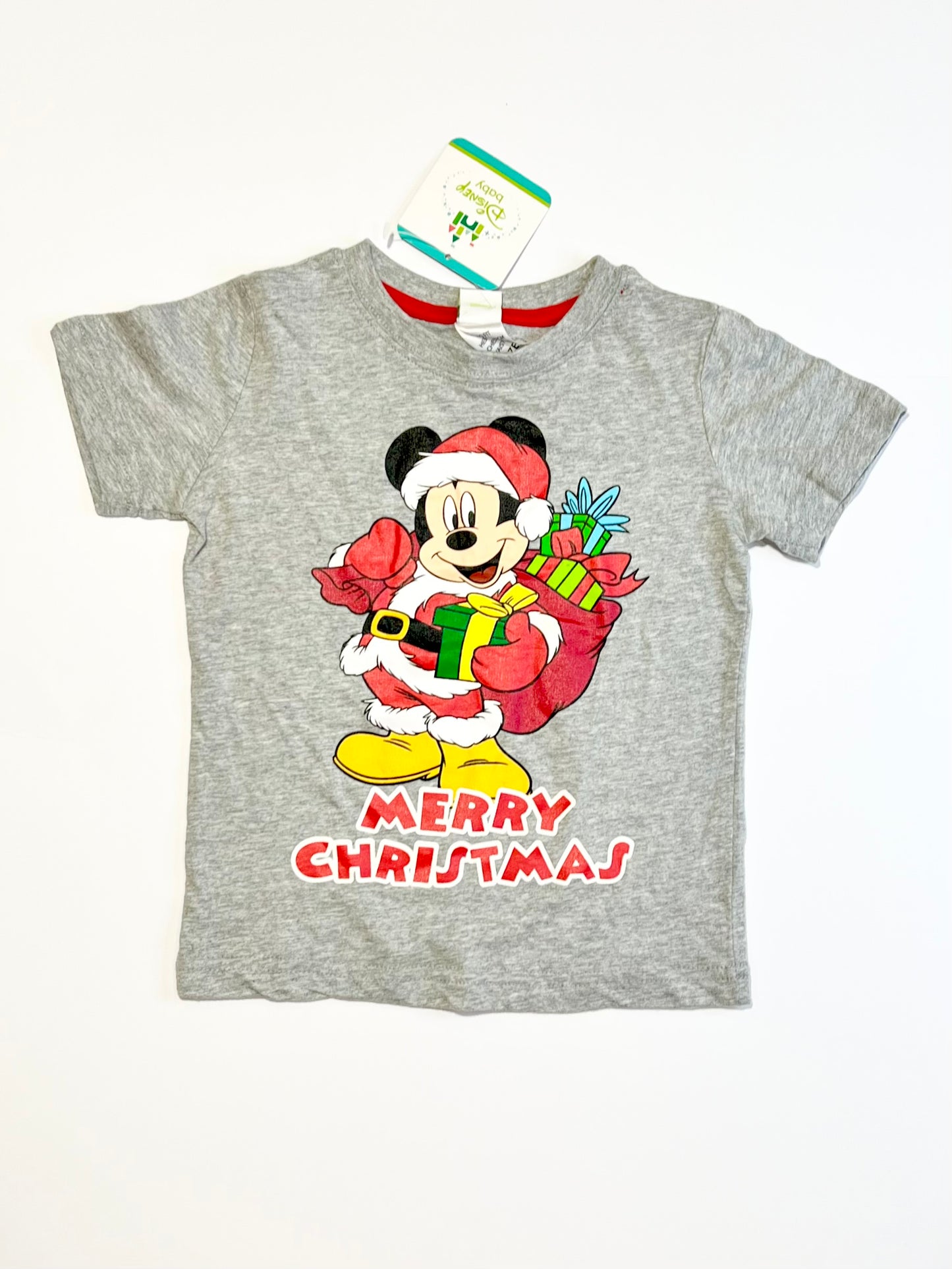 Christmas Mickey tee brand new - Size 2