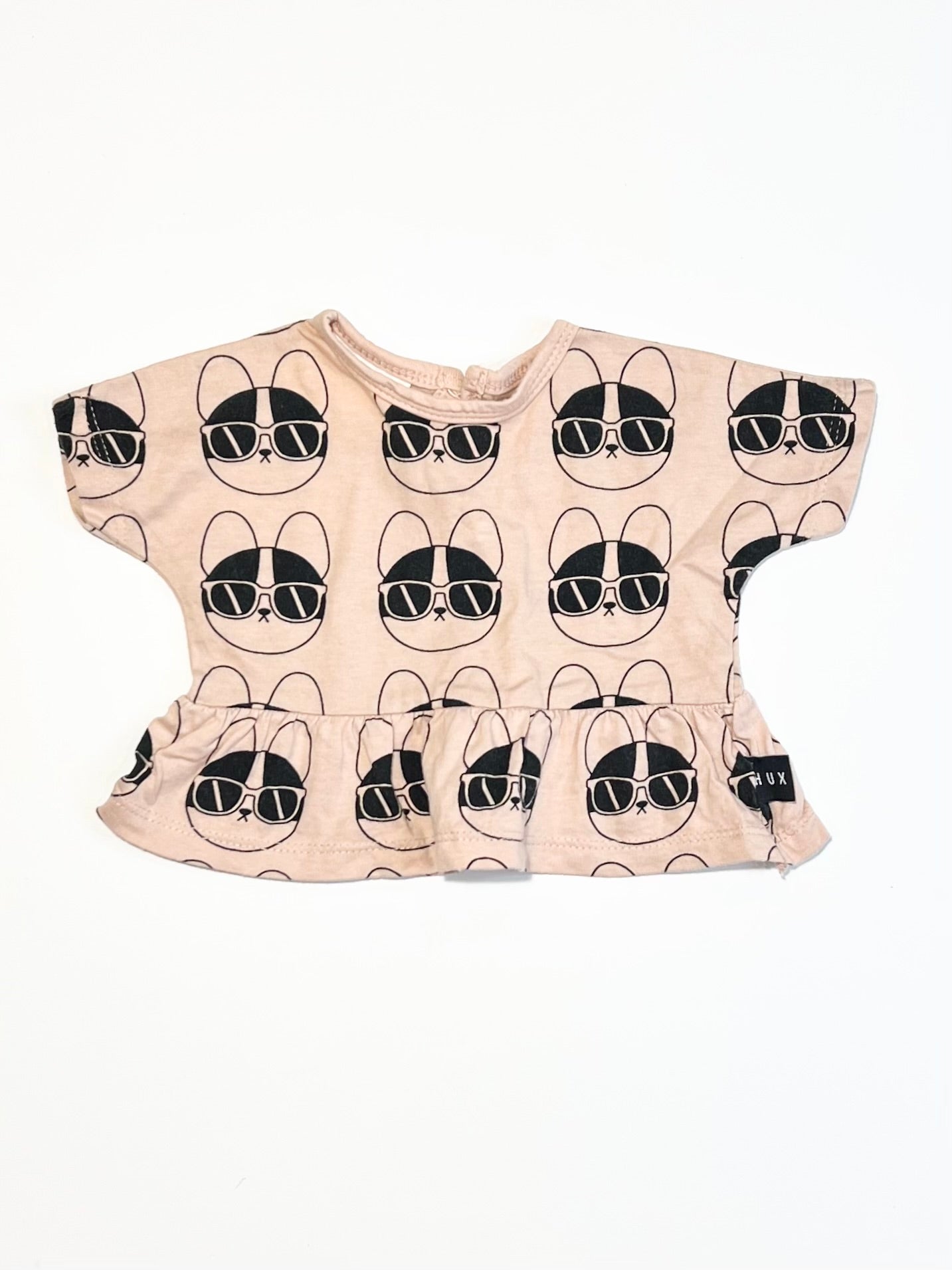 Dusty pink peplum top - Size 000