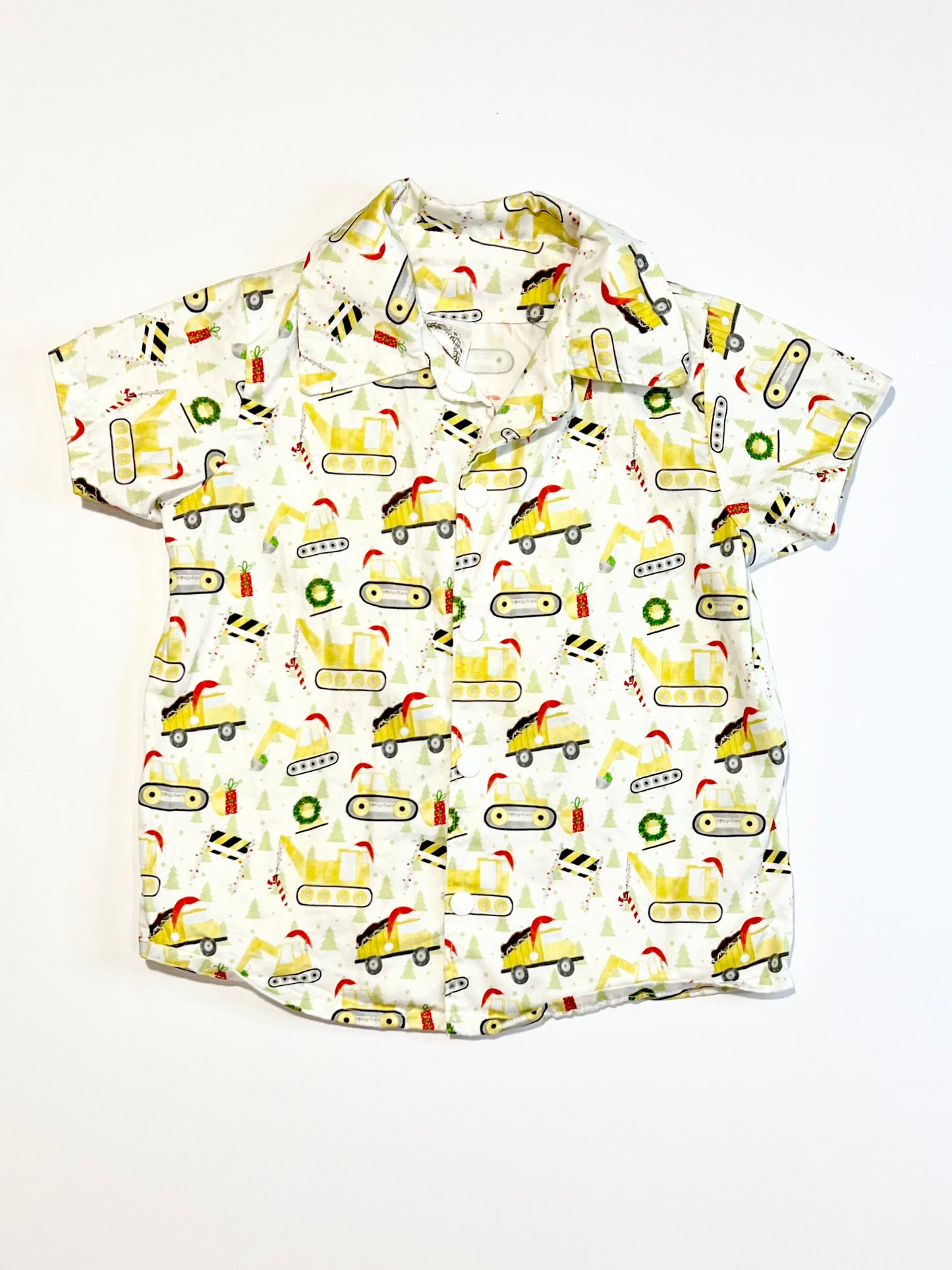 Christmas diggers shirt - Size 2