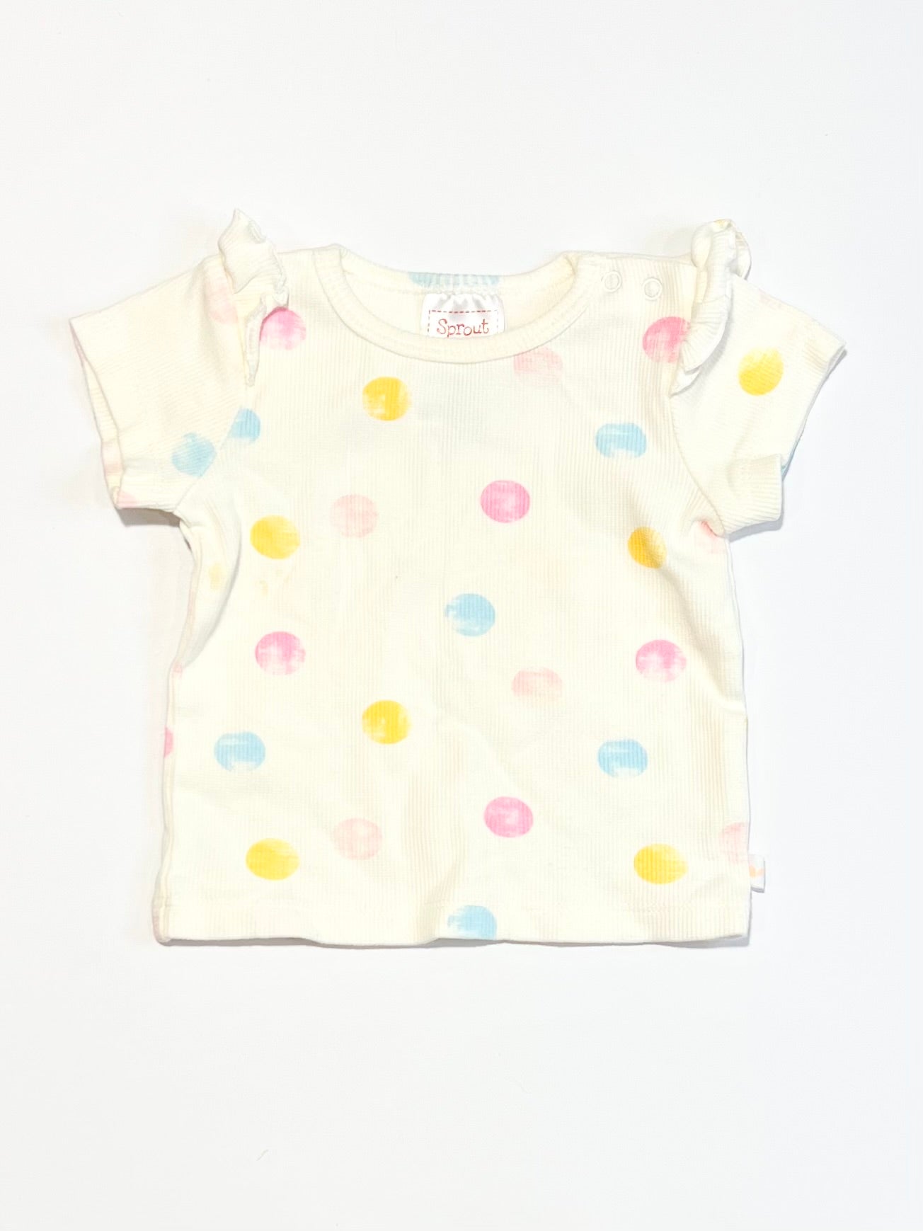 Spotty ribbed tee - Size 000