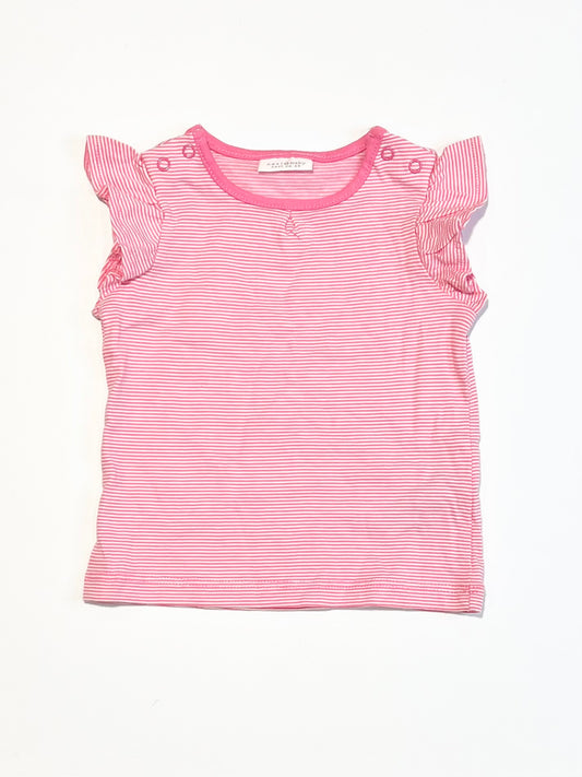 Striped ruffle tee - Size 000