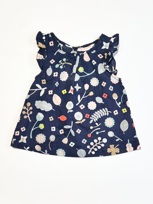 Cotton floral top - Size 000