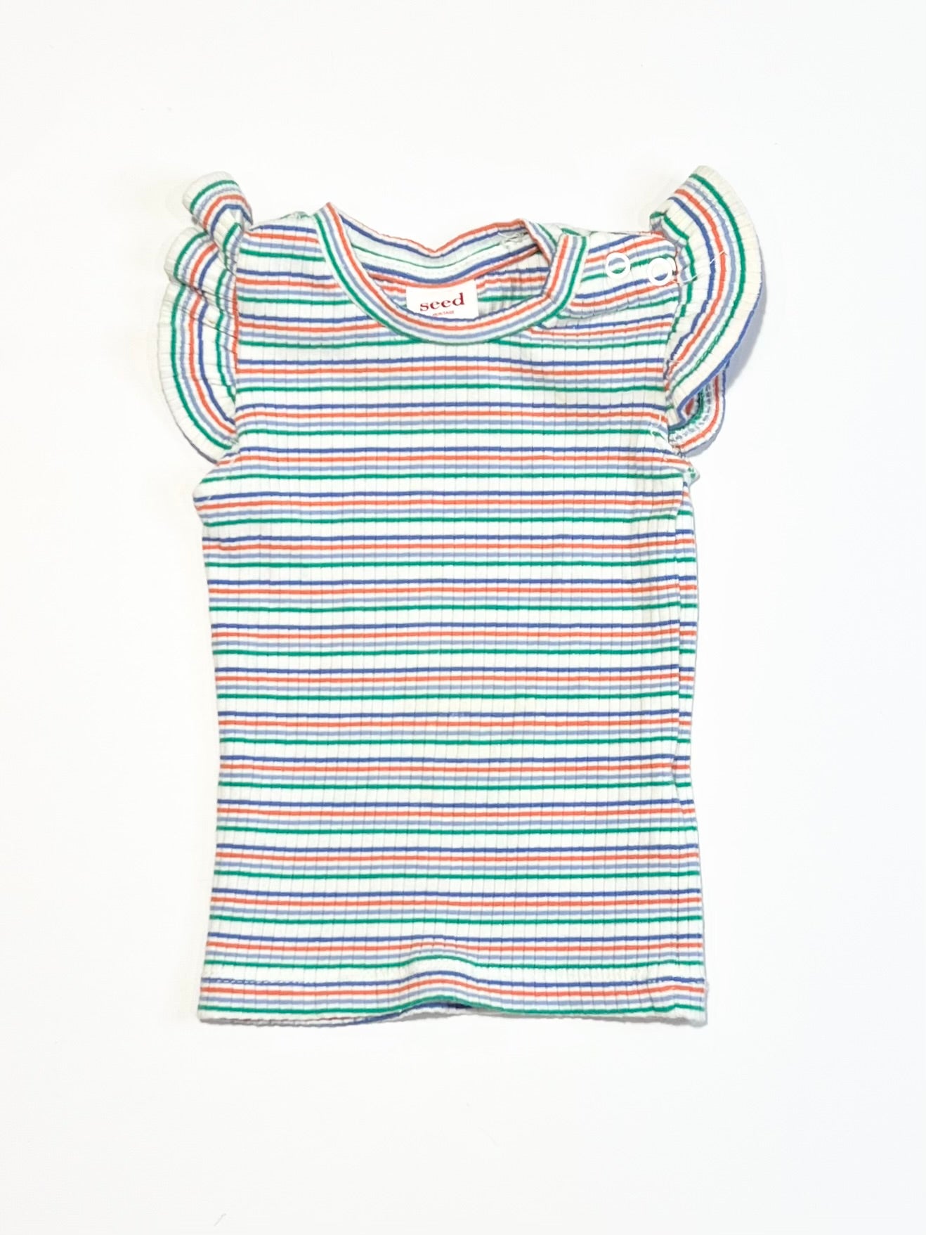 Ribbed flutter tee - Size 000