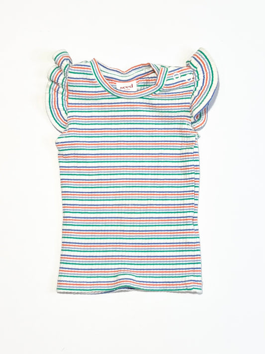 Ribbed flutter tee - Size 000