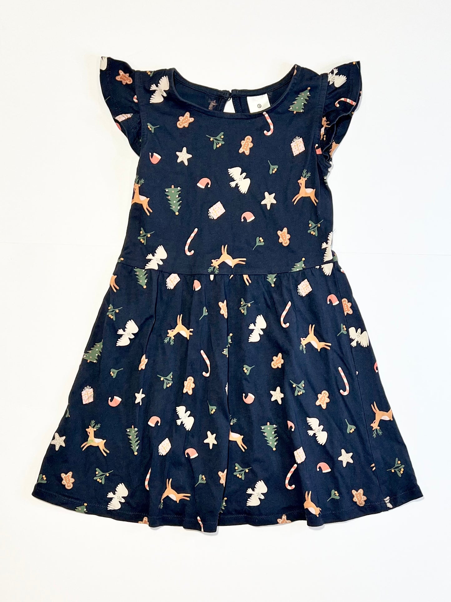 Christmas jersey dress - Size 3
