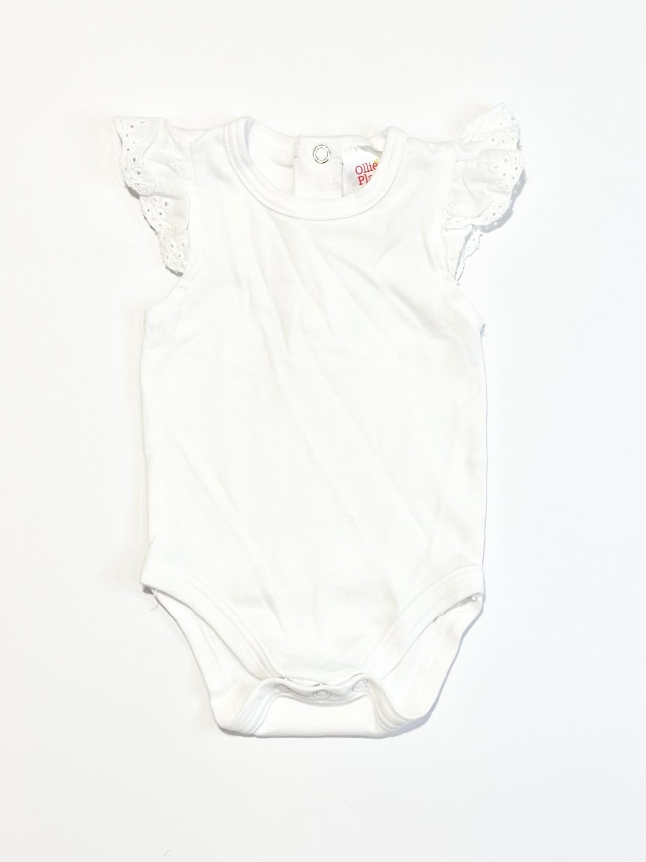 White flutter bodysuit - Size 000