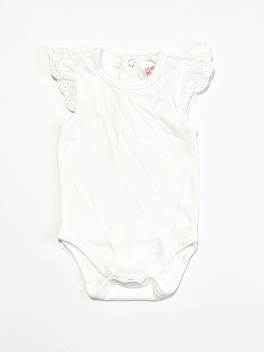 White flutter bodysuit - Size 000