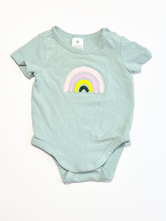 Green rainbow bodysuit - Size 000