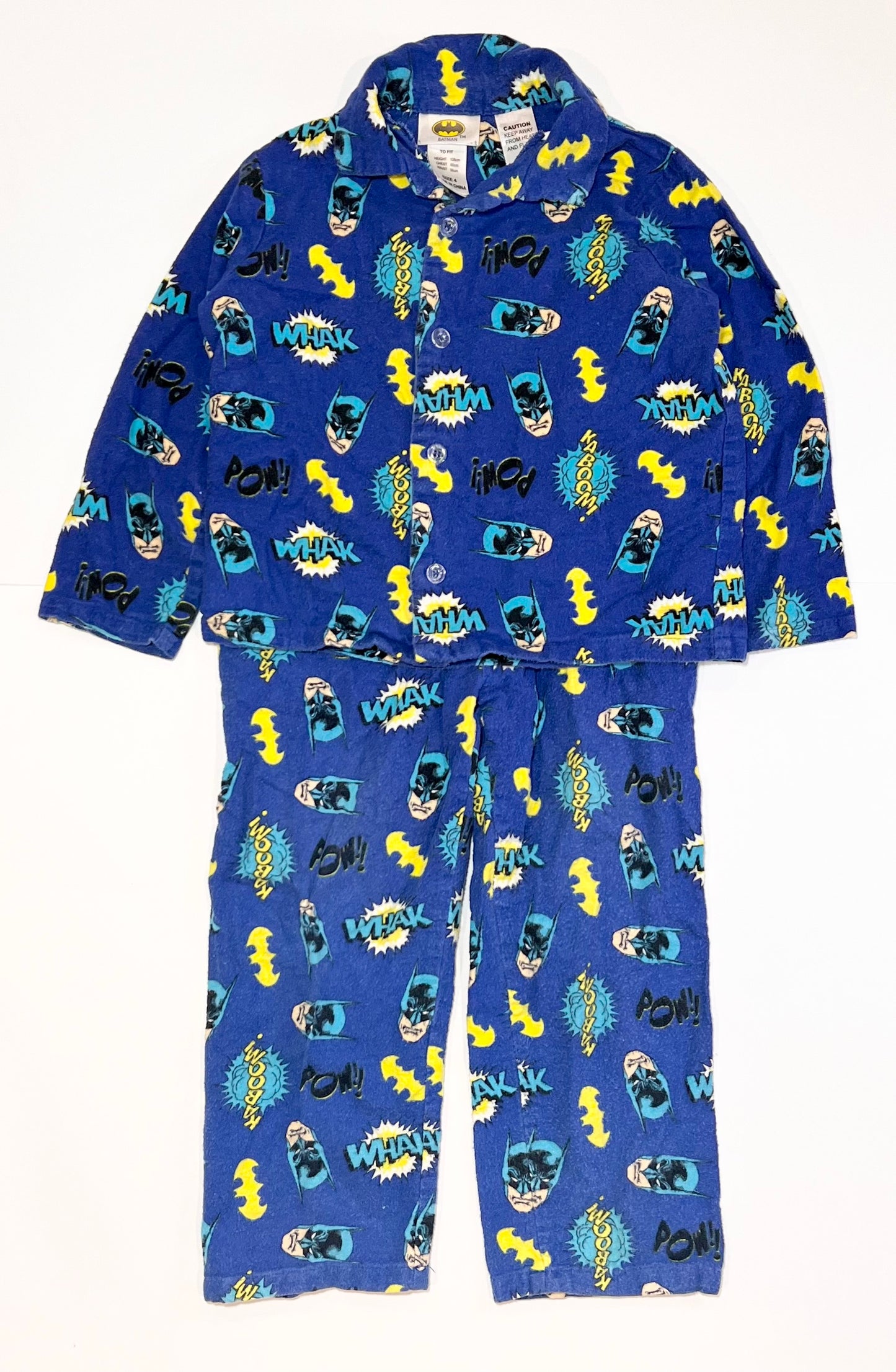 Batman flannelette pyjamas - Size 4