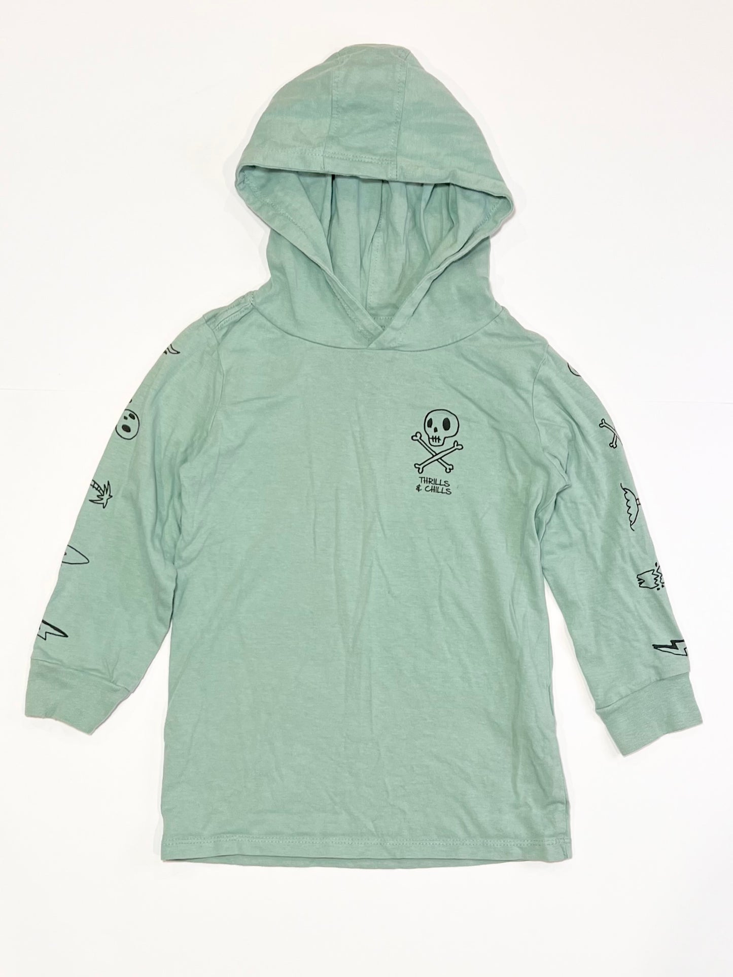 Green hooded top - Size 4