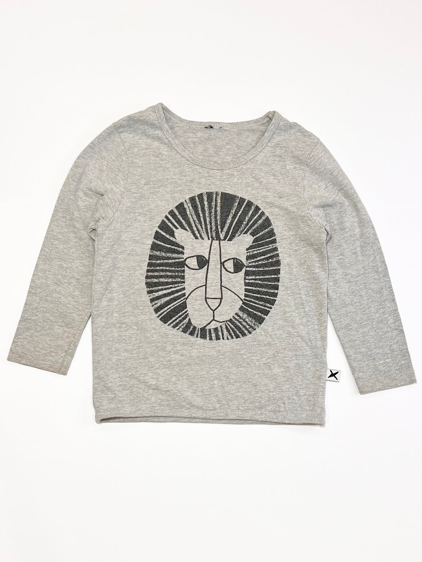 Grey lion top - Size 4