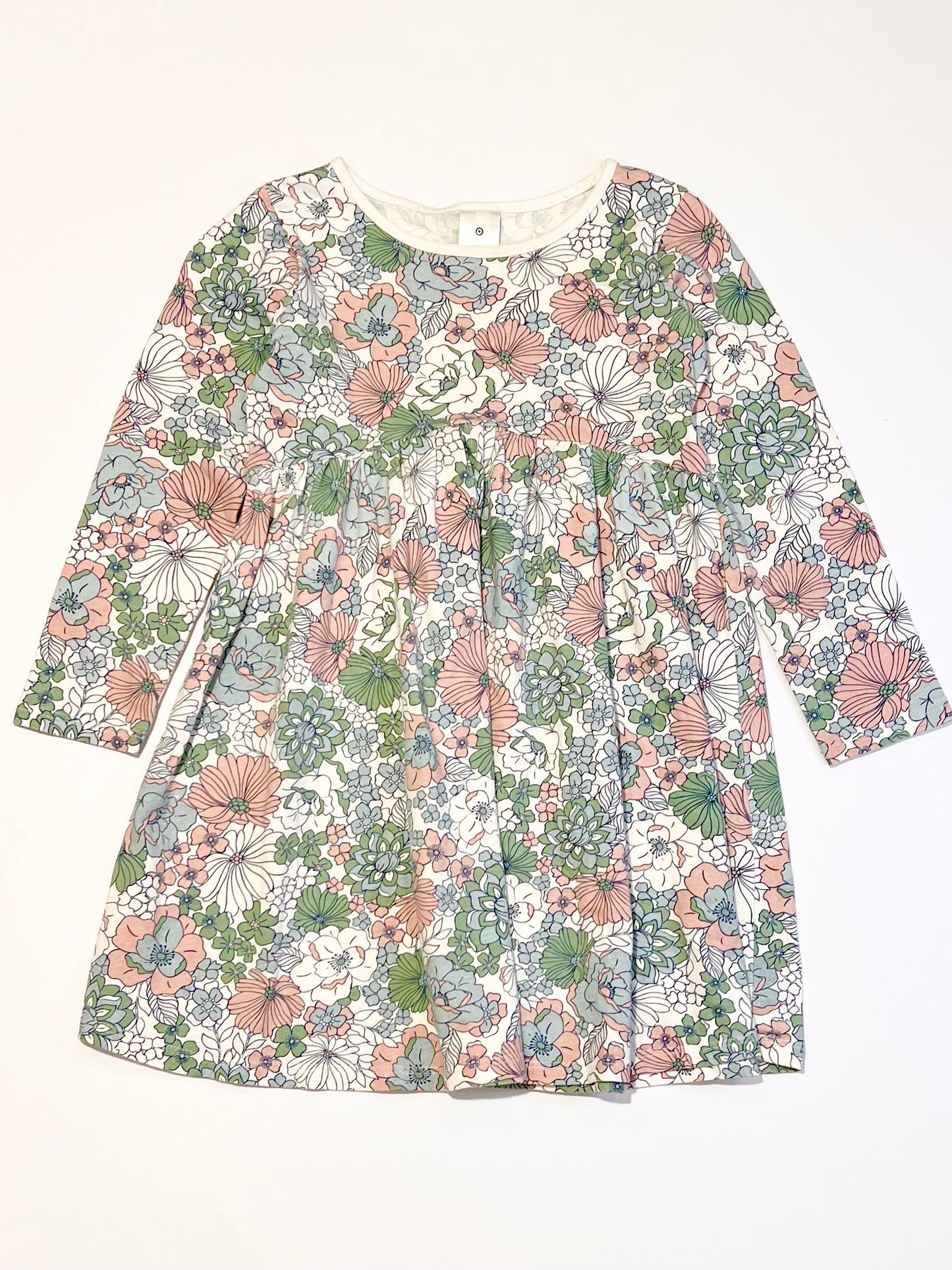 Floral jersey dress - Size 4
