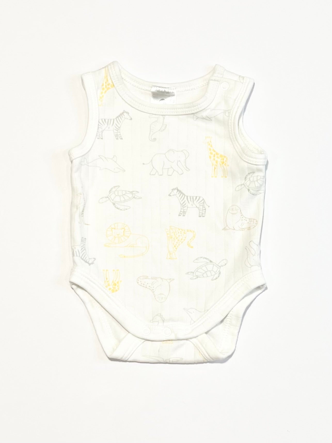Ribbed animals bodysuit - Size 0000