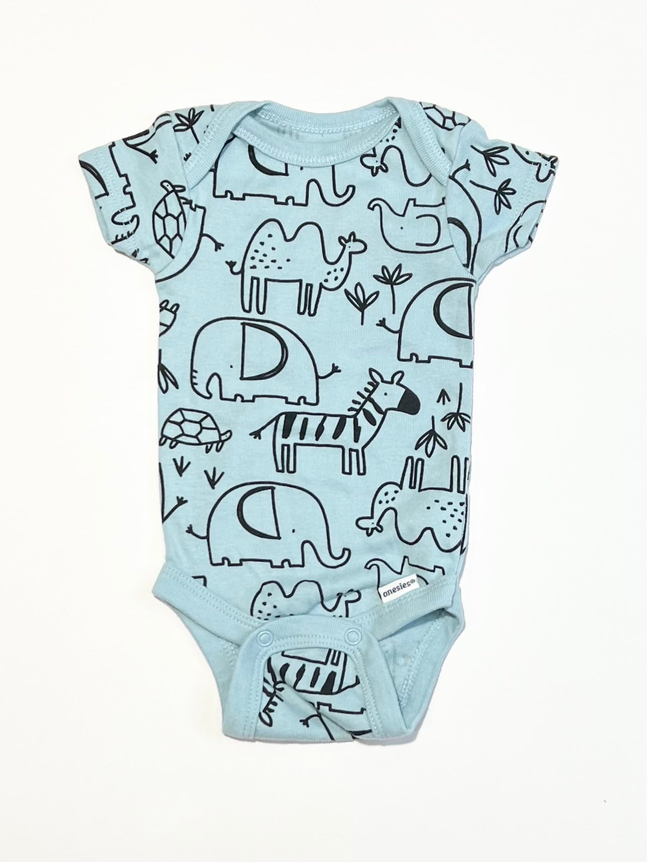 Blue animals bodysuit - Size 0000
