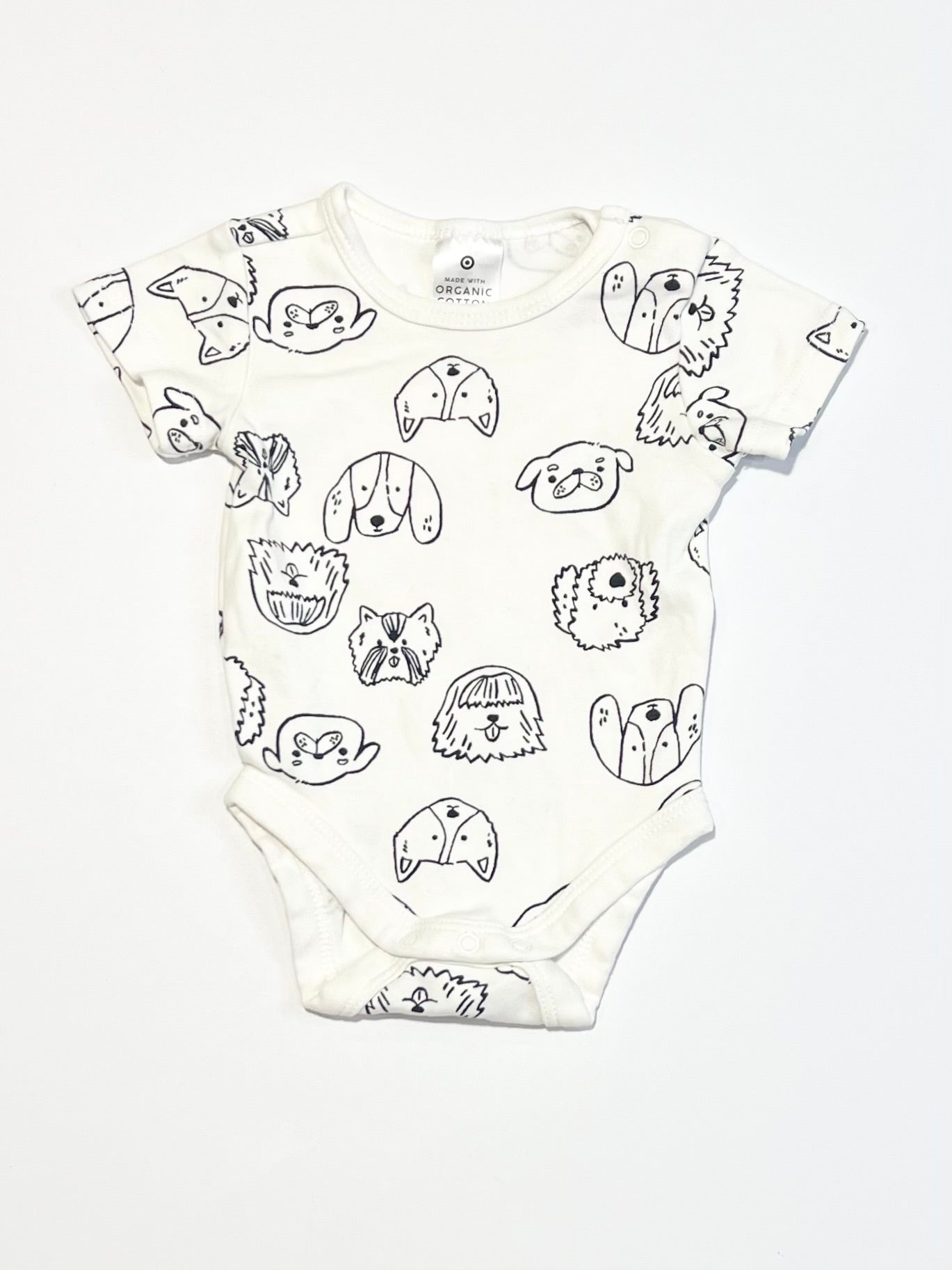 White pups bodysuit - Size 0000