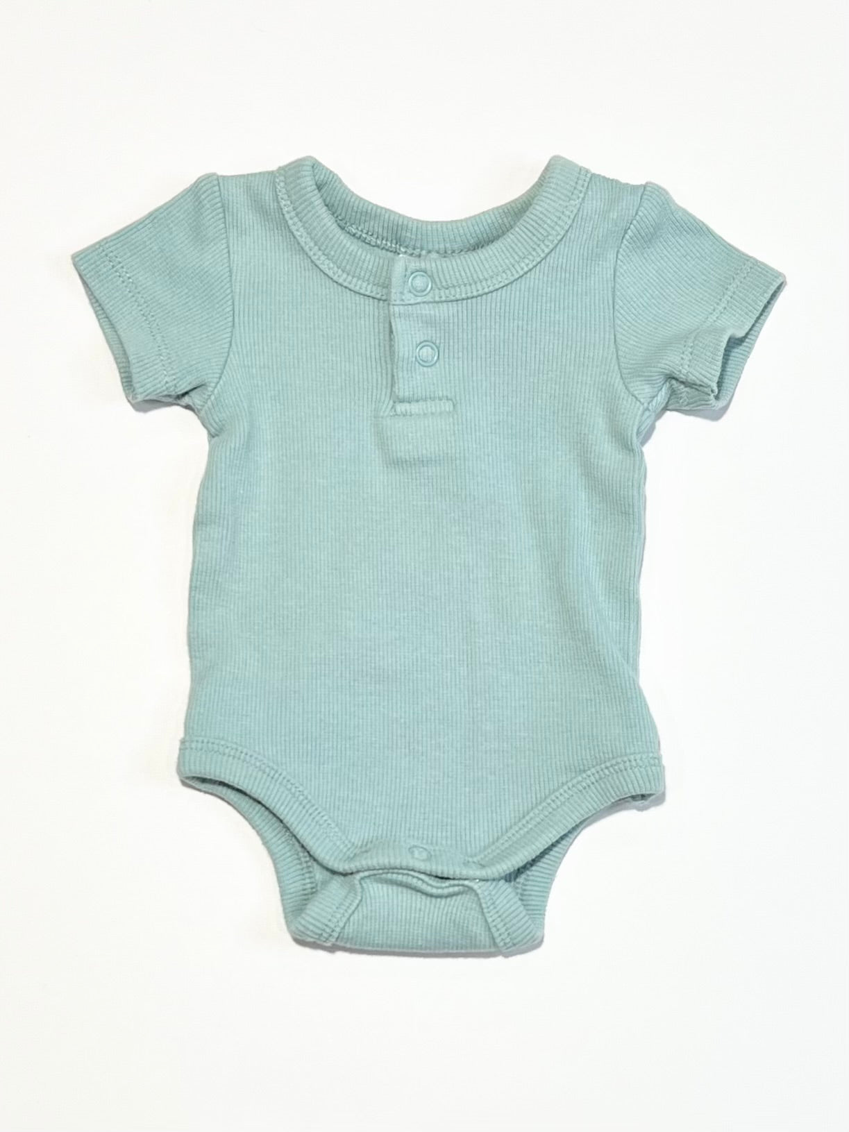 Green ribbed bodysuit - Size 0000