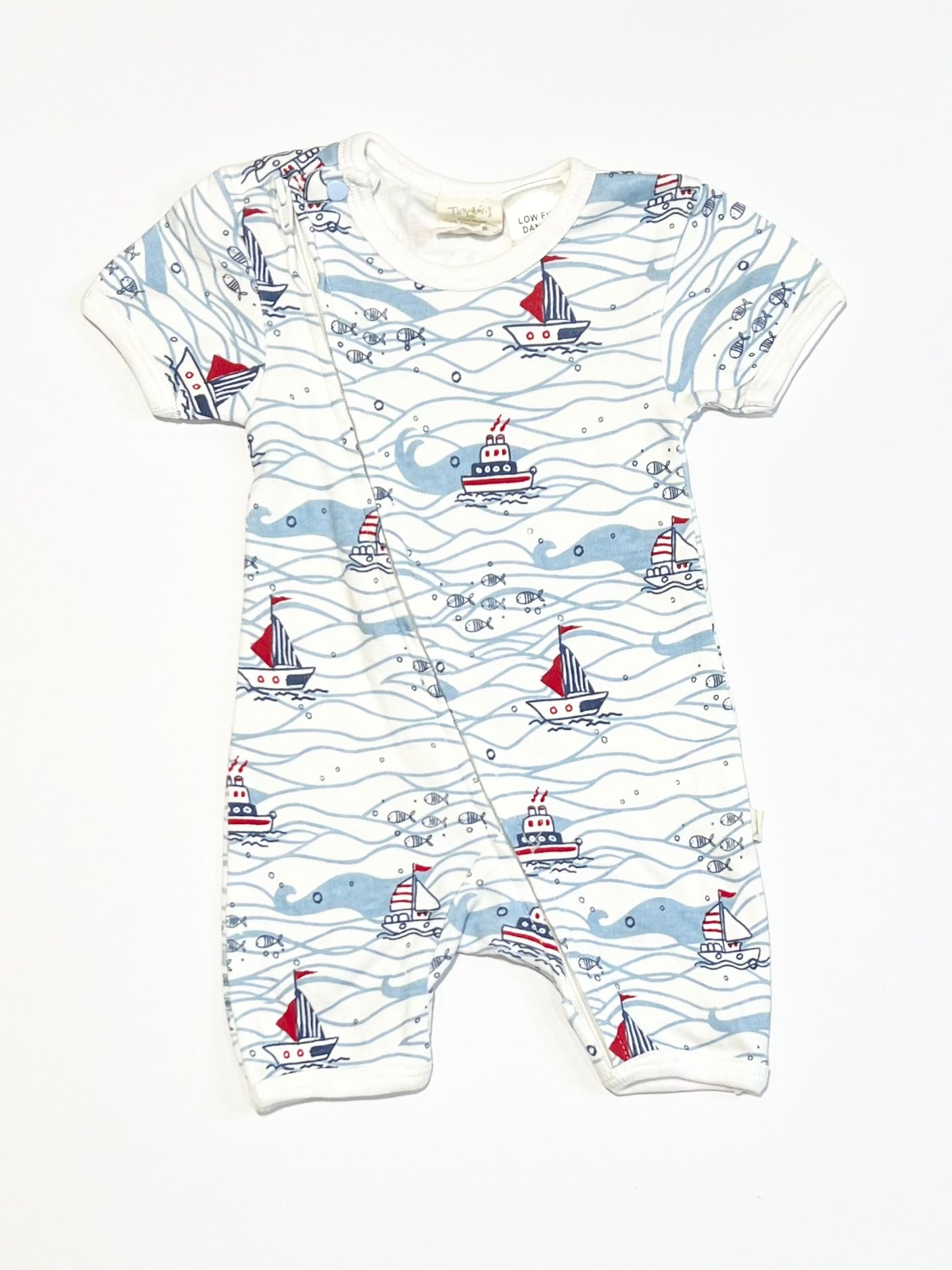 Boats zip romper - Size 0000