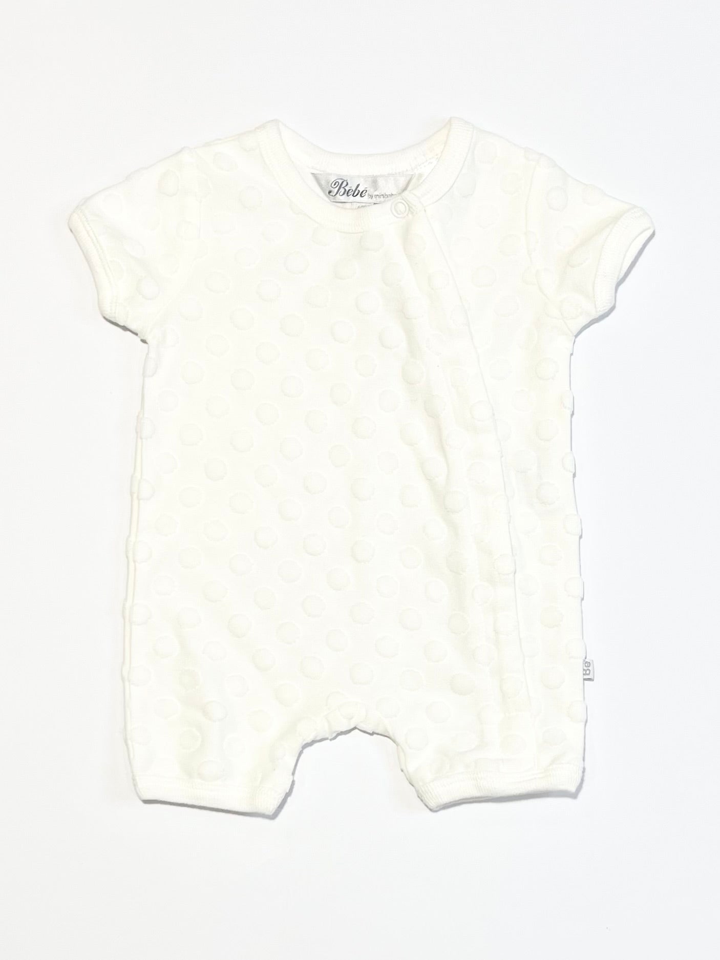 Spotty zip romper - Size 0000