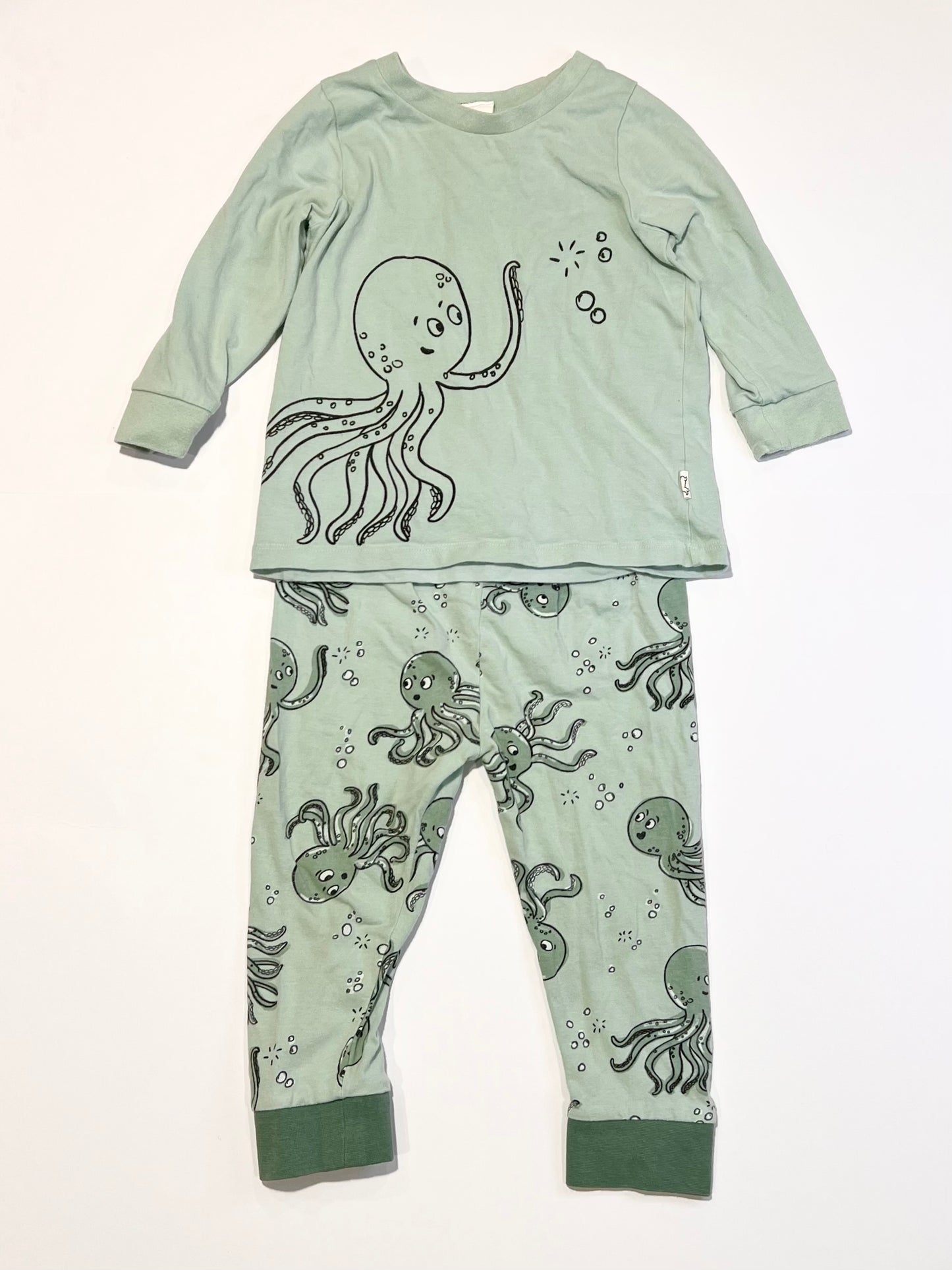 Green octopus pyjamas - Size 1