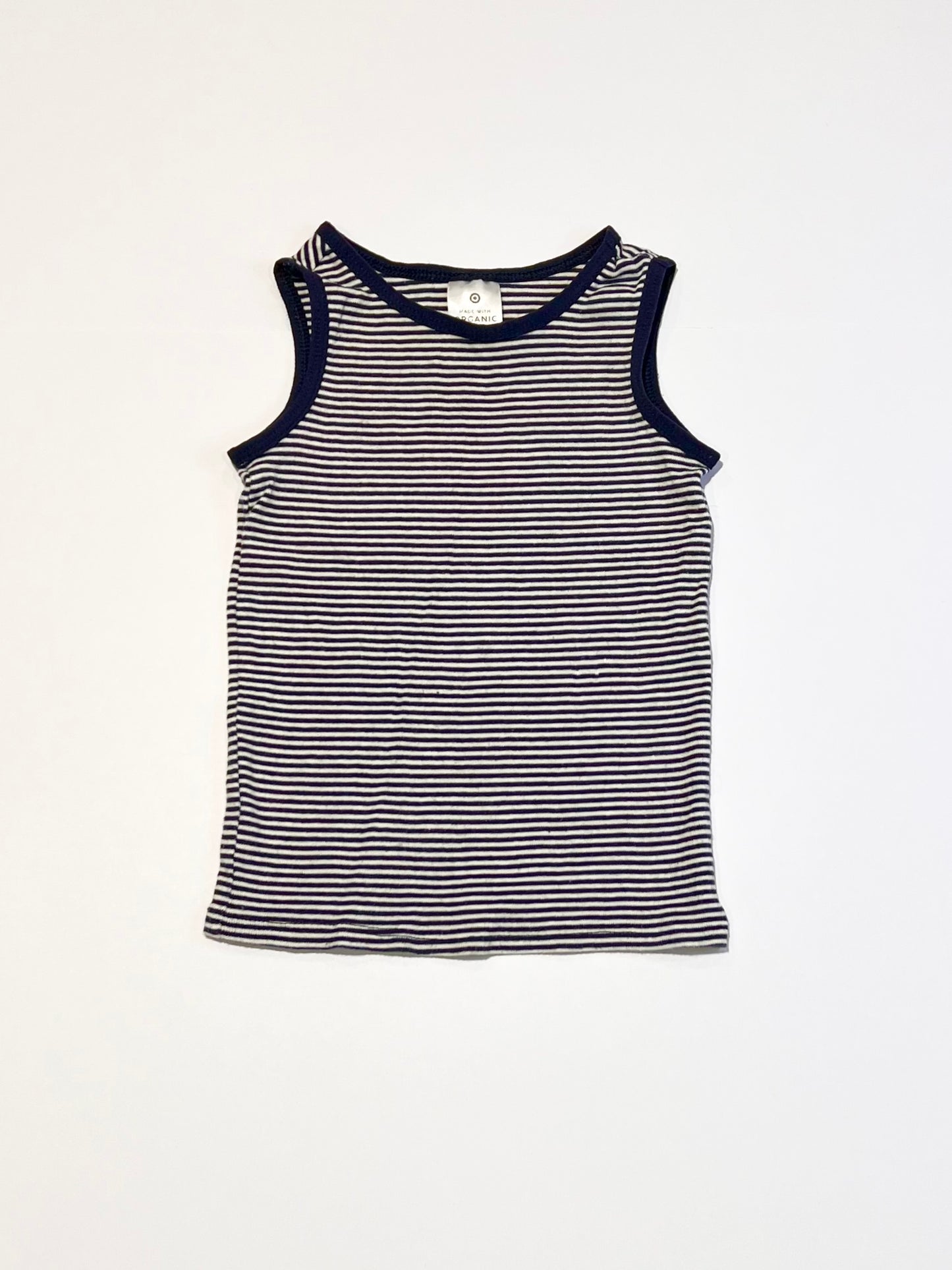 Navy striped singlet - Size 1