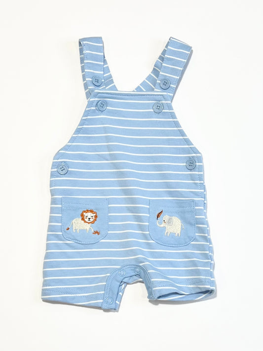 Striped animal shortalls - Size 00000
