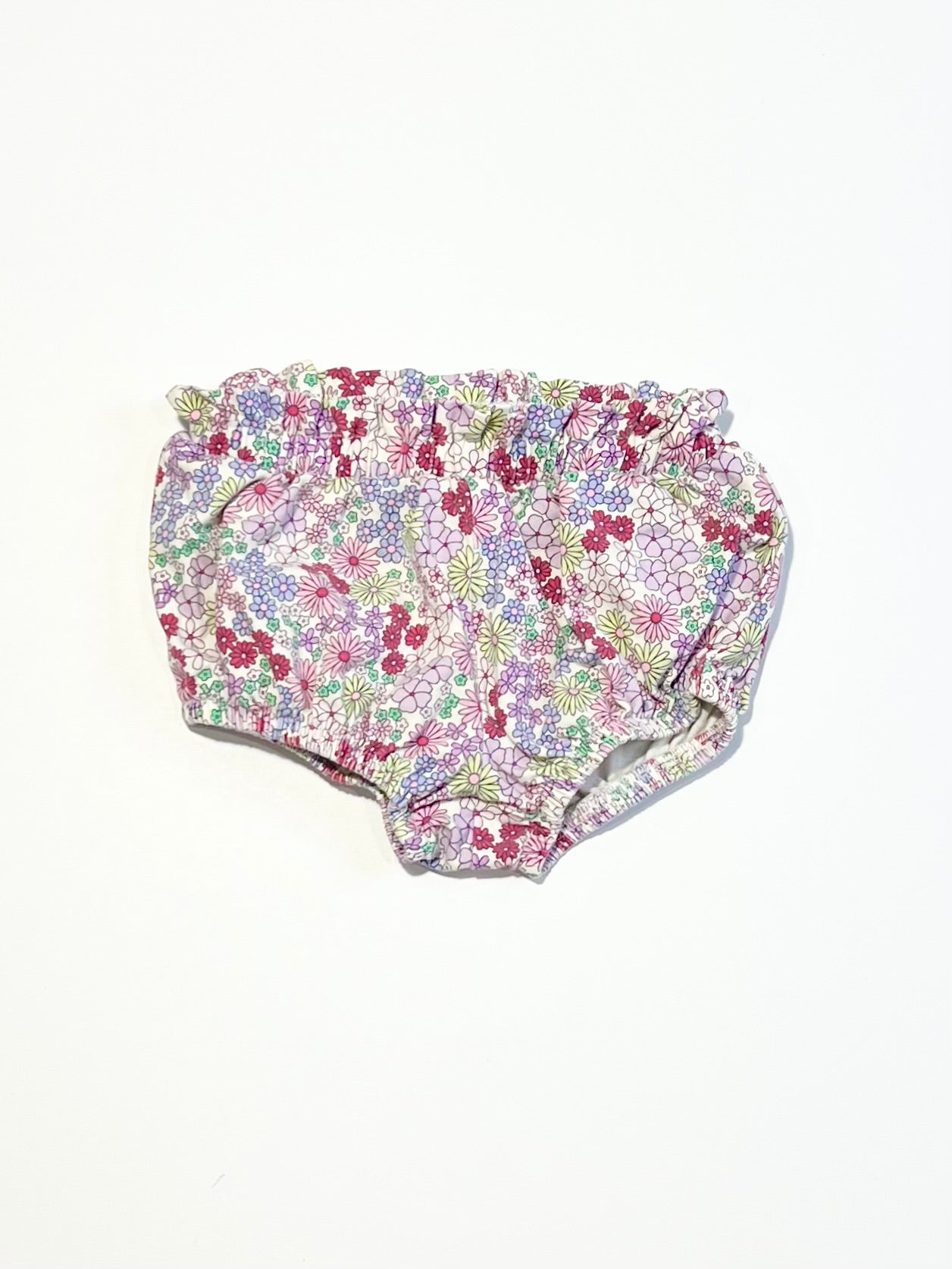 Floral jersey bloomers - Size 0000