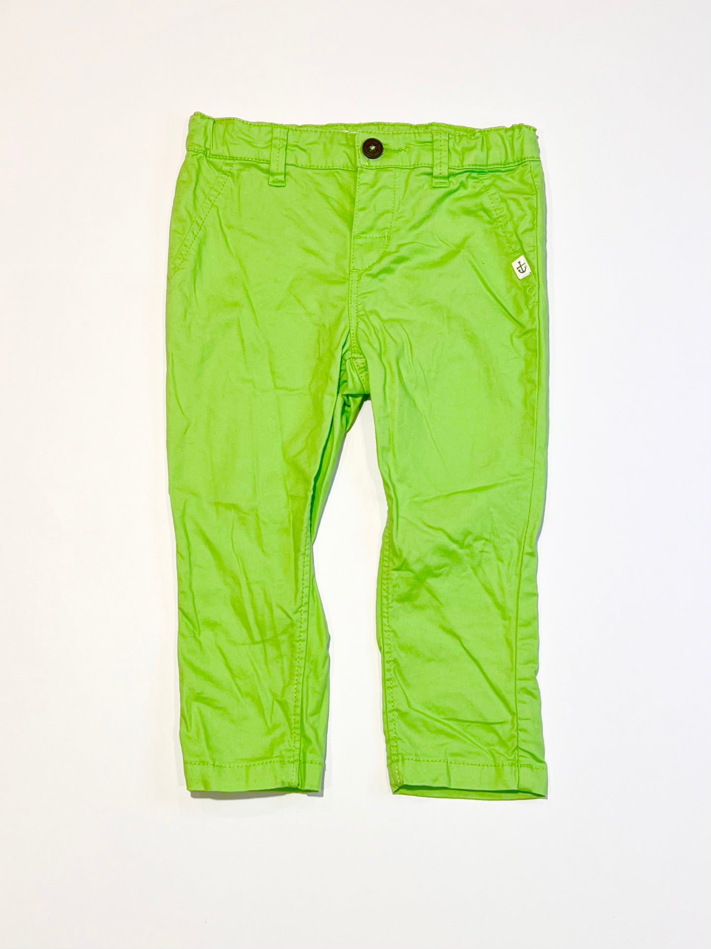Green cotton pants - Size 1
