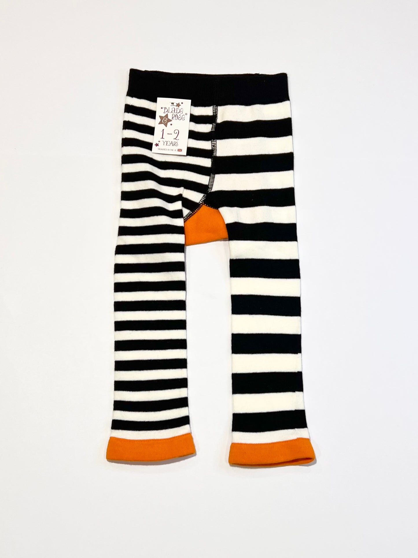 Striped fox leggings brand new - Size 1-2