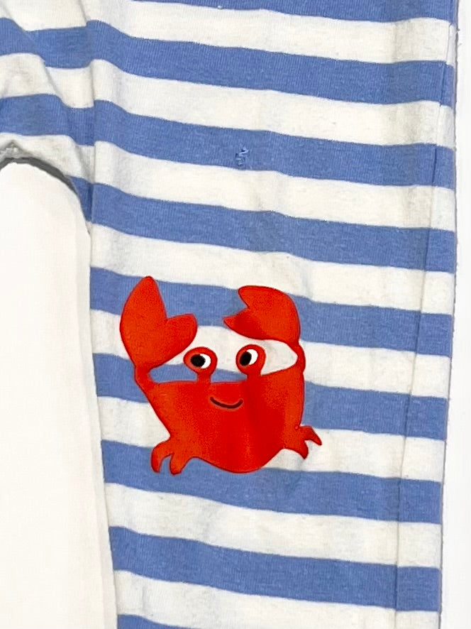 Striped crab leggings - Size 1