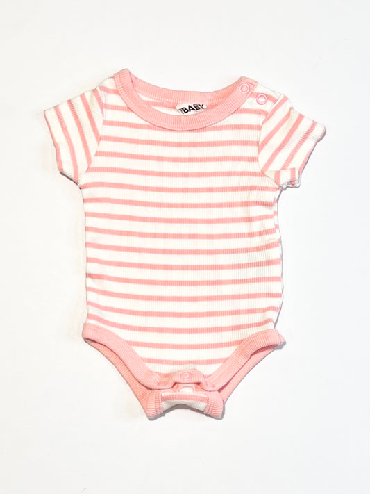 Striped ribbed bodysuit - Size 0000