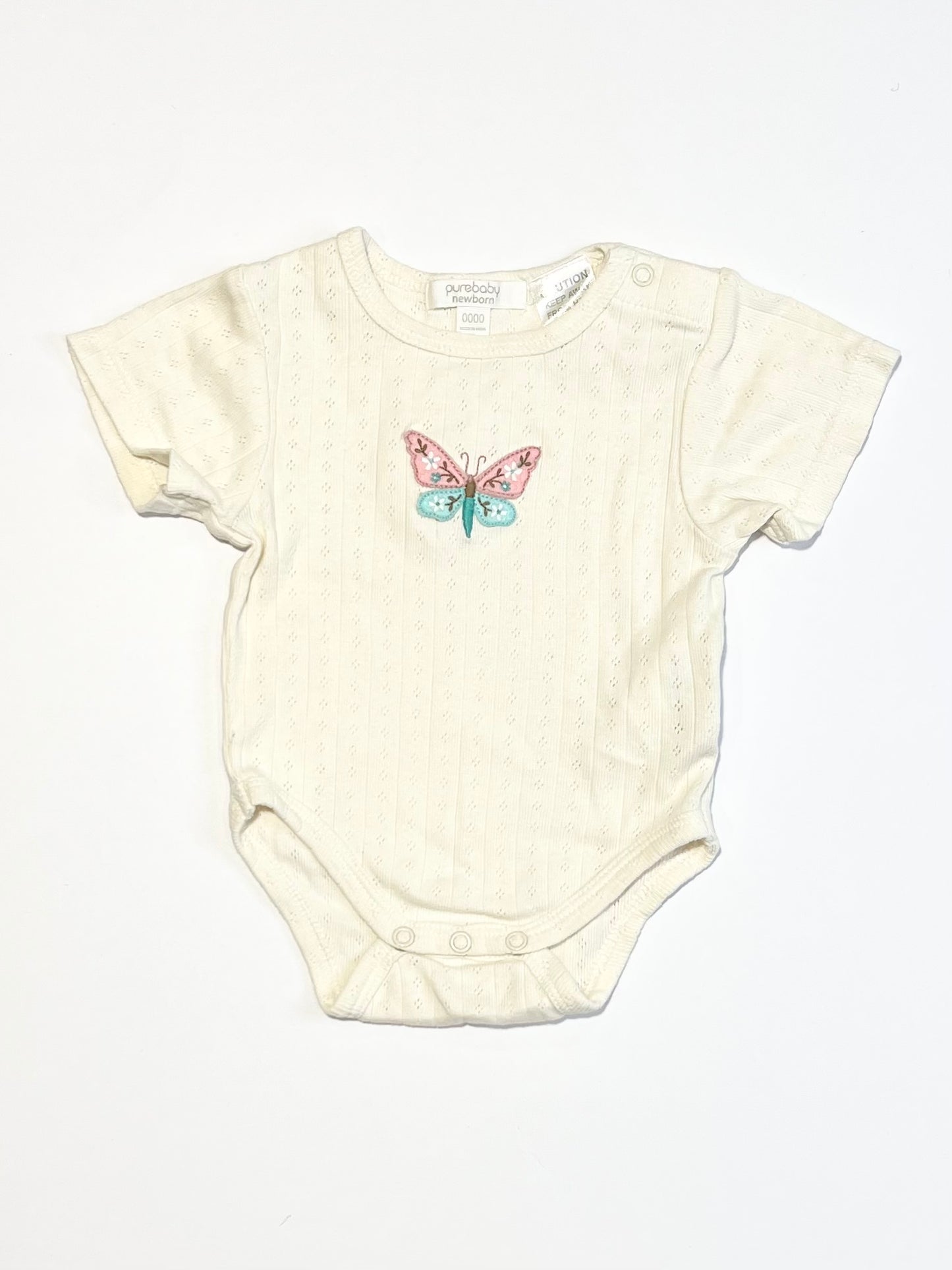 Ribbed butterfly bodysuit - Size 0000
