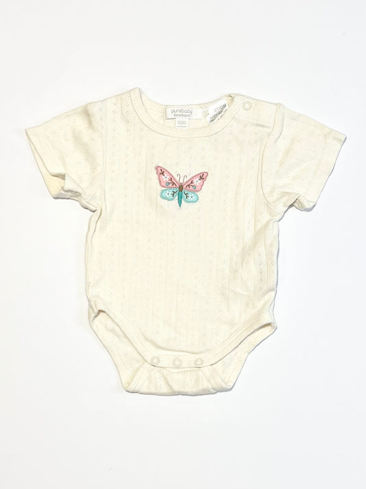 Ribbed butterfly bodysuit - Size 0000