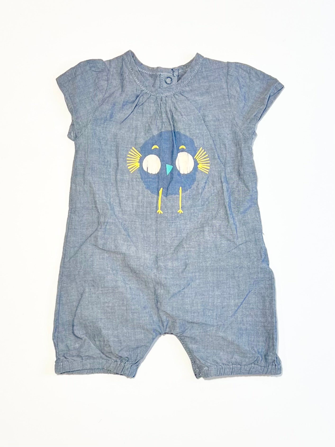 Navy bird romper - Size 0000