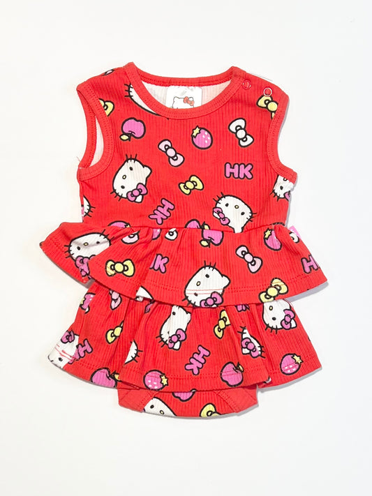 Ribbed ruffle romper - Size 0000