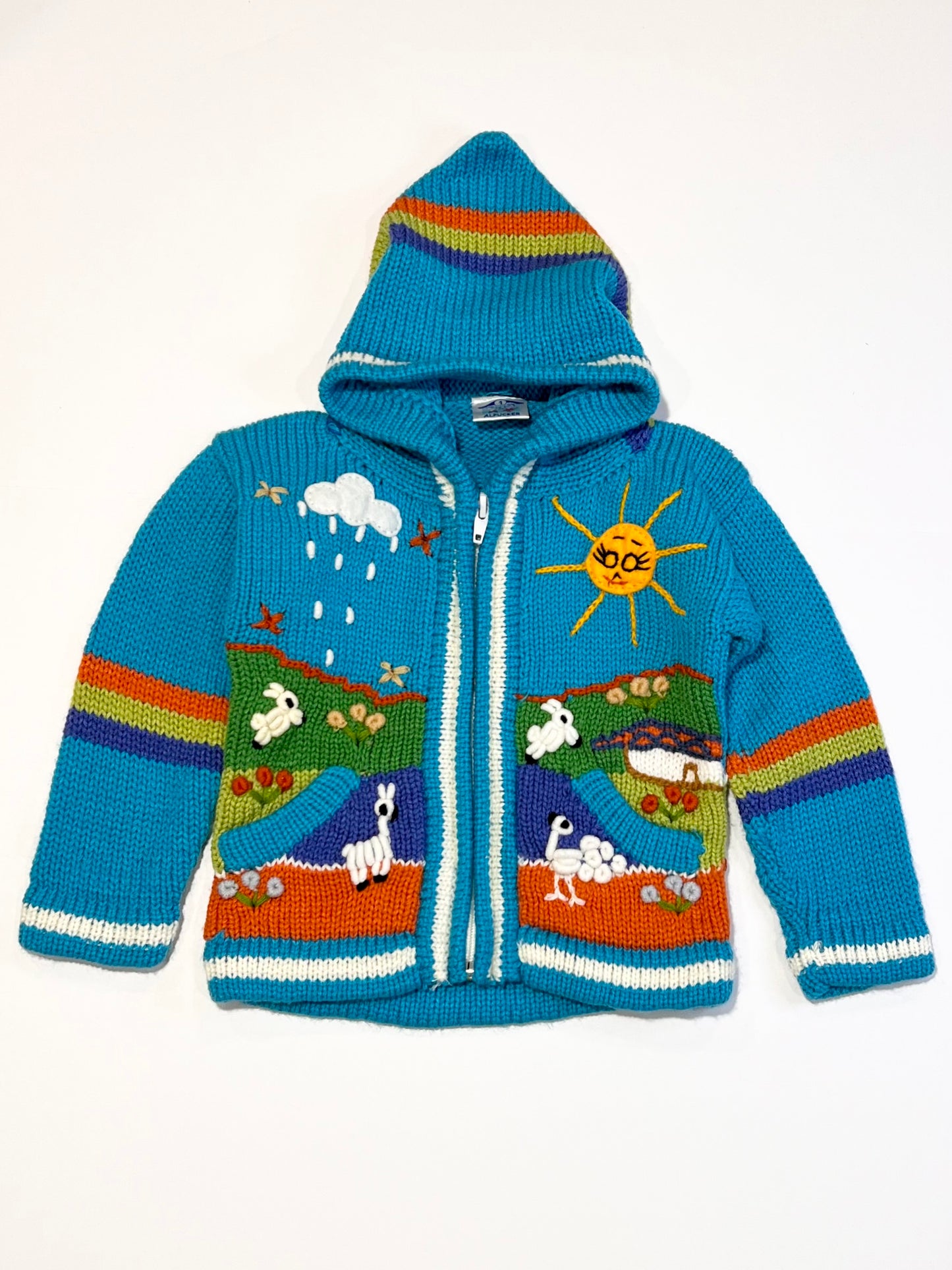 Blue zip hoodie - Size 1