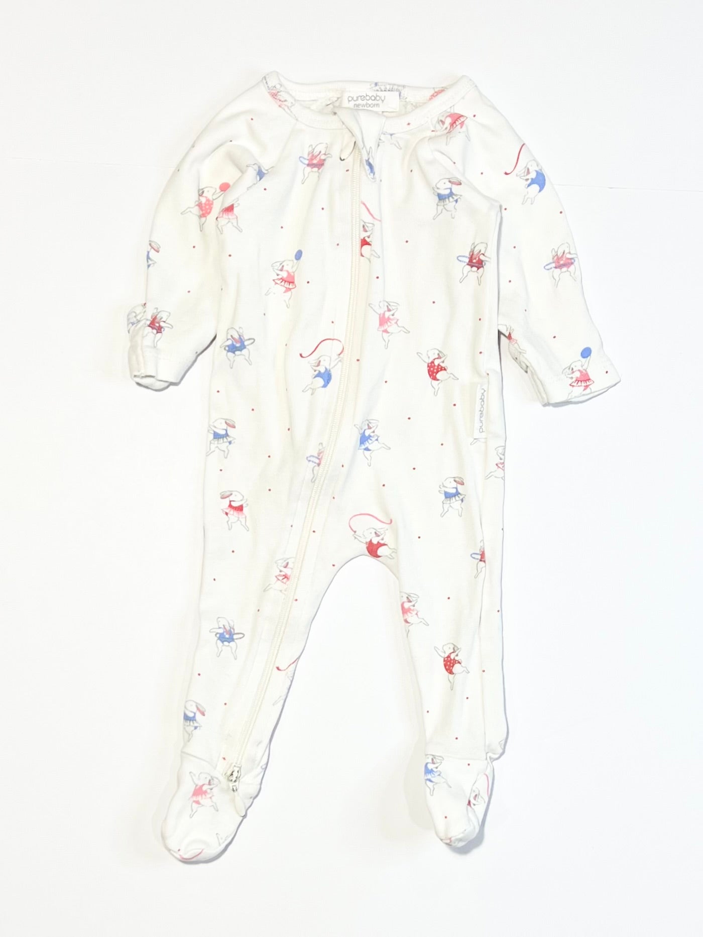 Bunny zip onesie - Size 0000