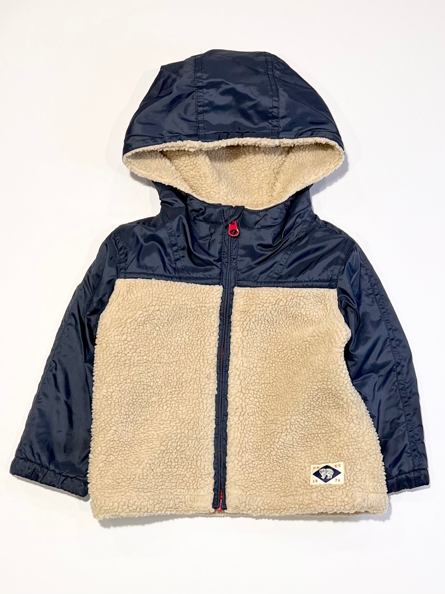 Navy sherpa jacket - Size 1