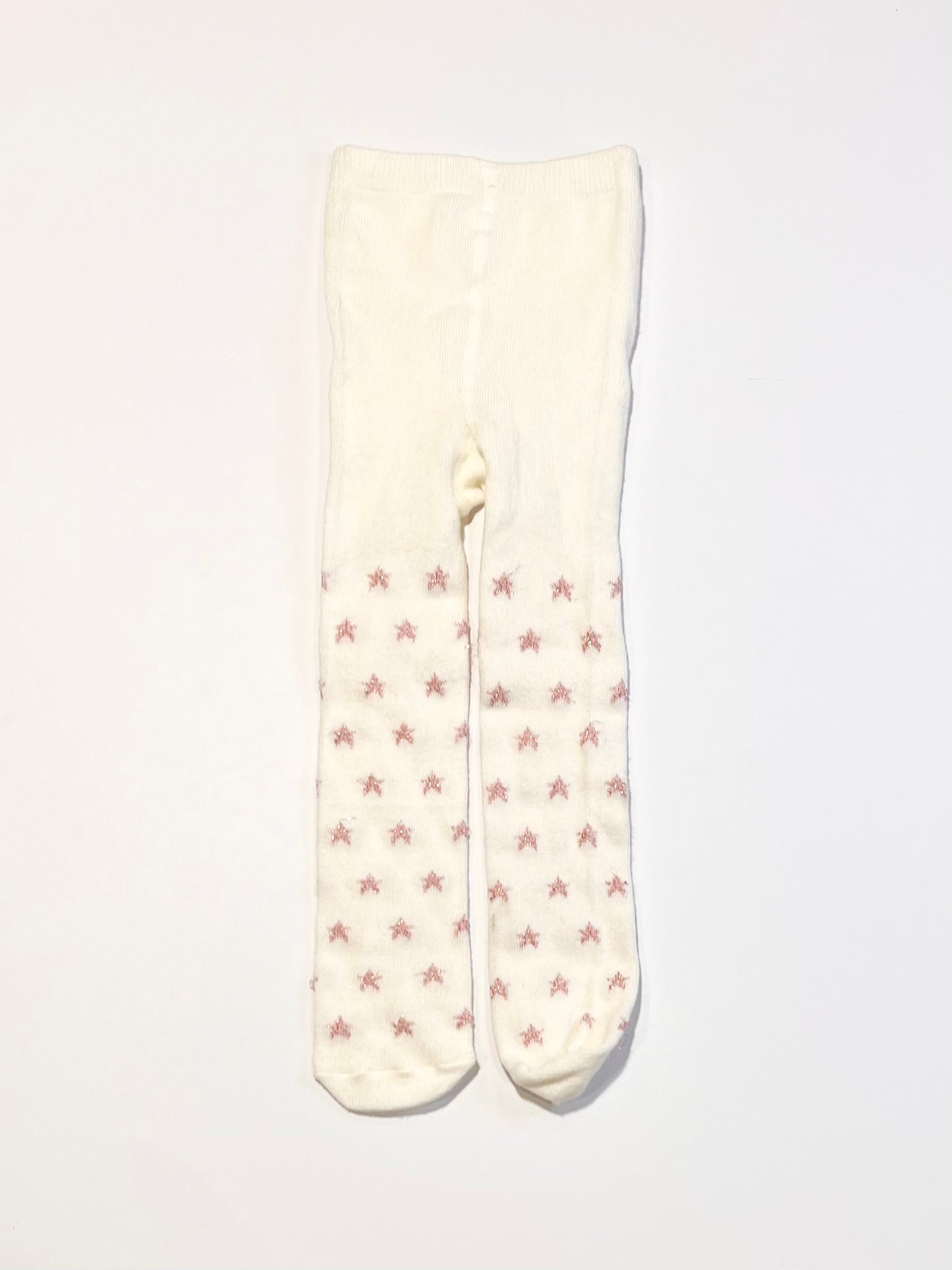 Pink stars tights - Size 1-2