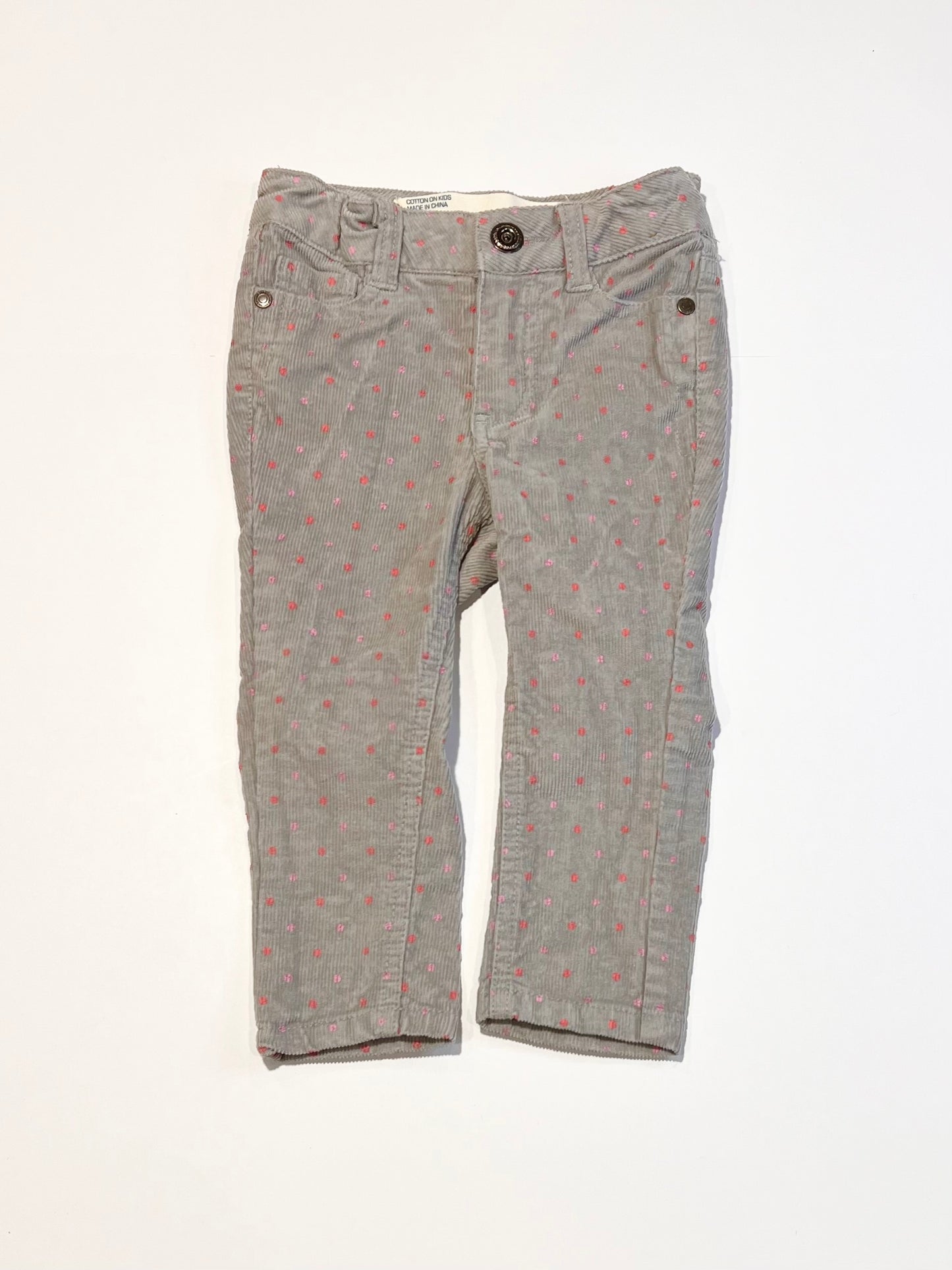 Spotty corduroy pants - Size 1