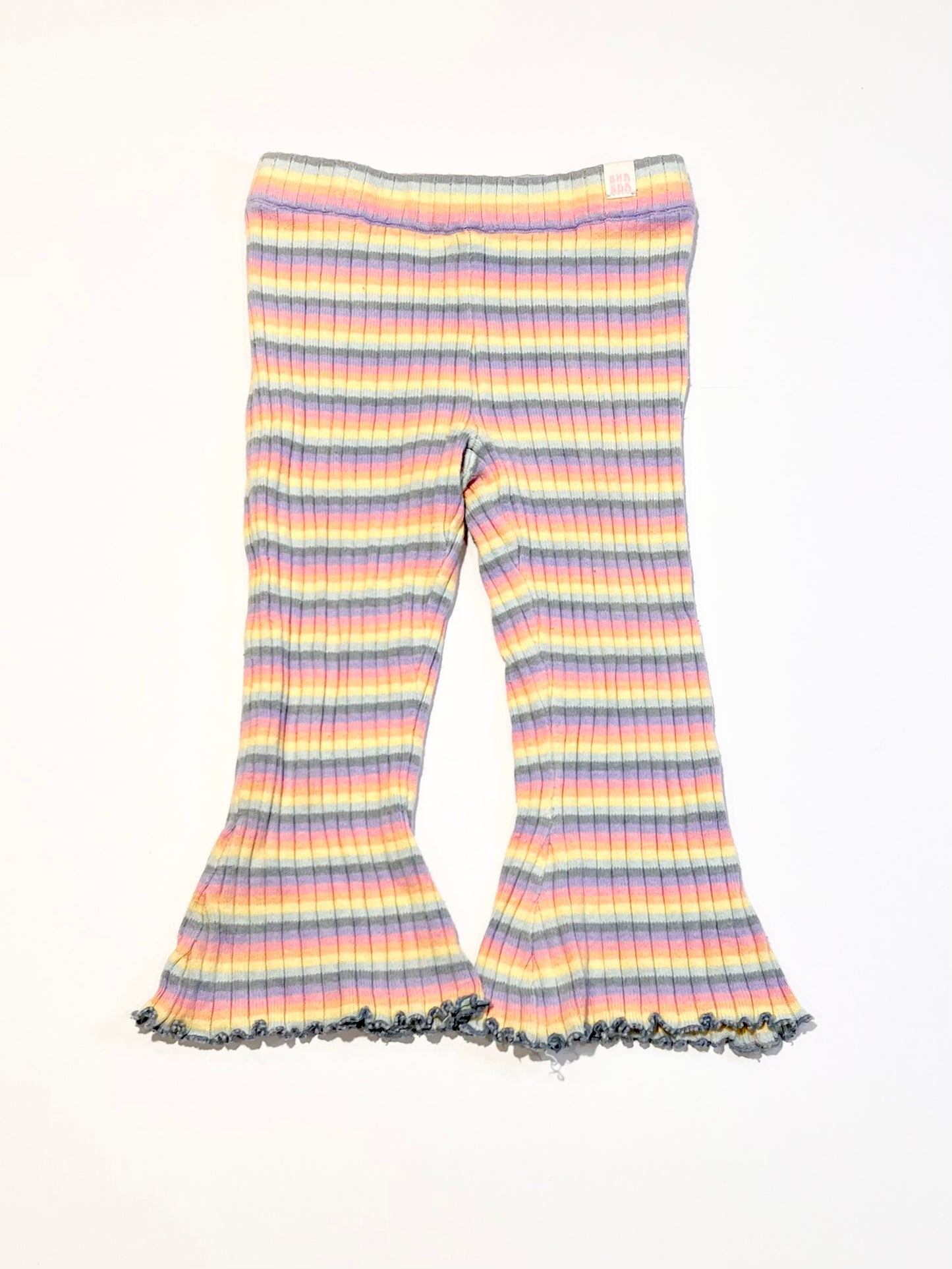 Ribbed flair pants - Size 1-2