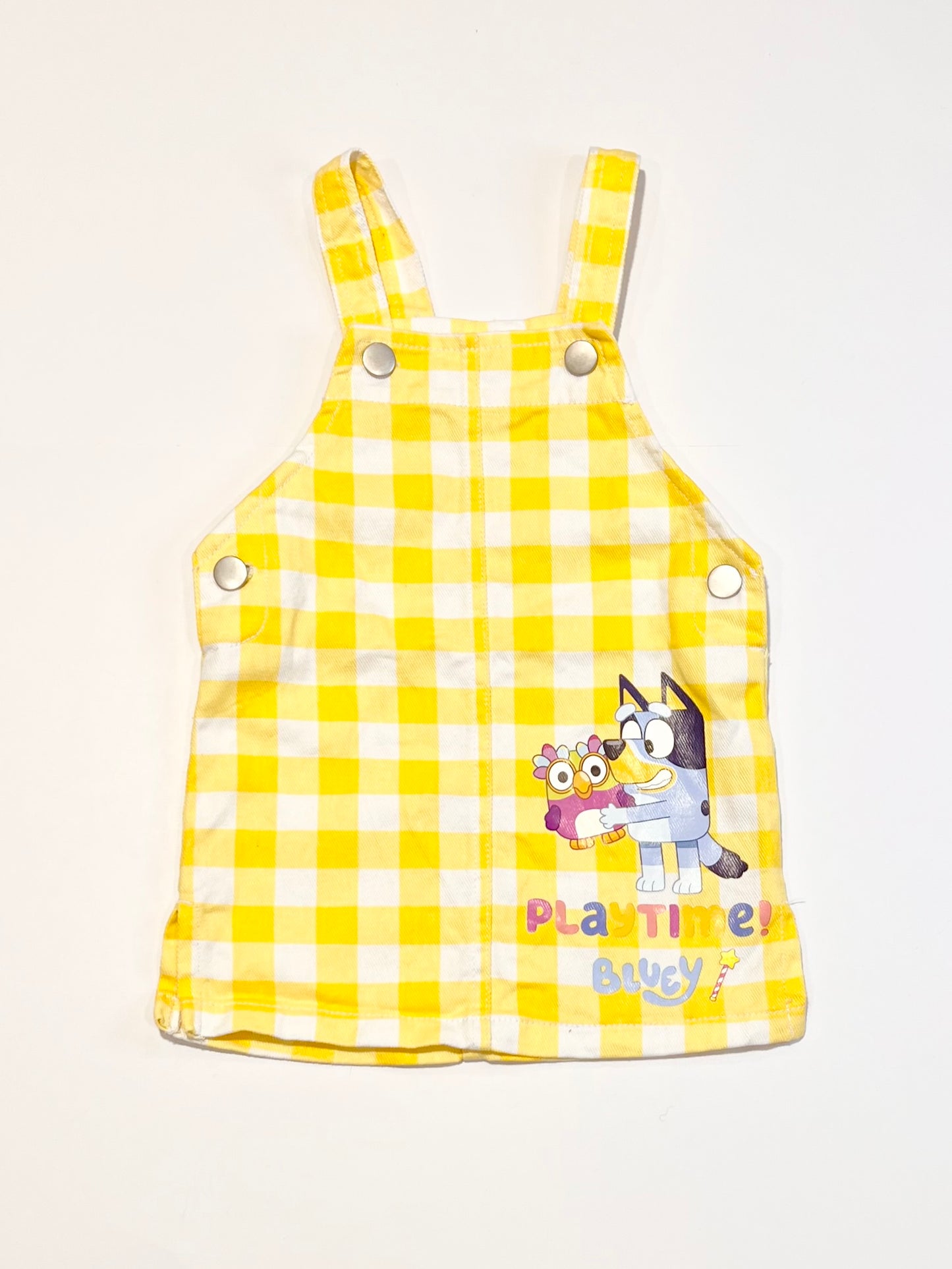 Checkered pinafore - Size 1