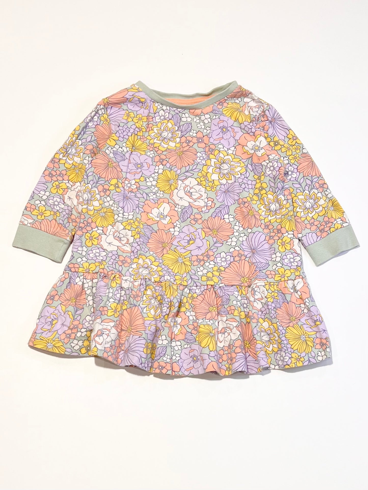 Floral jersey dress - Size 1