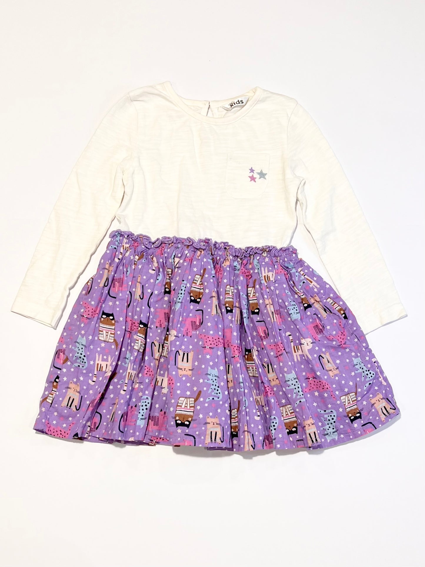 Cats jersey dress - Size 1