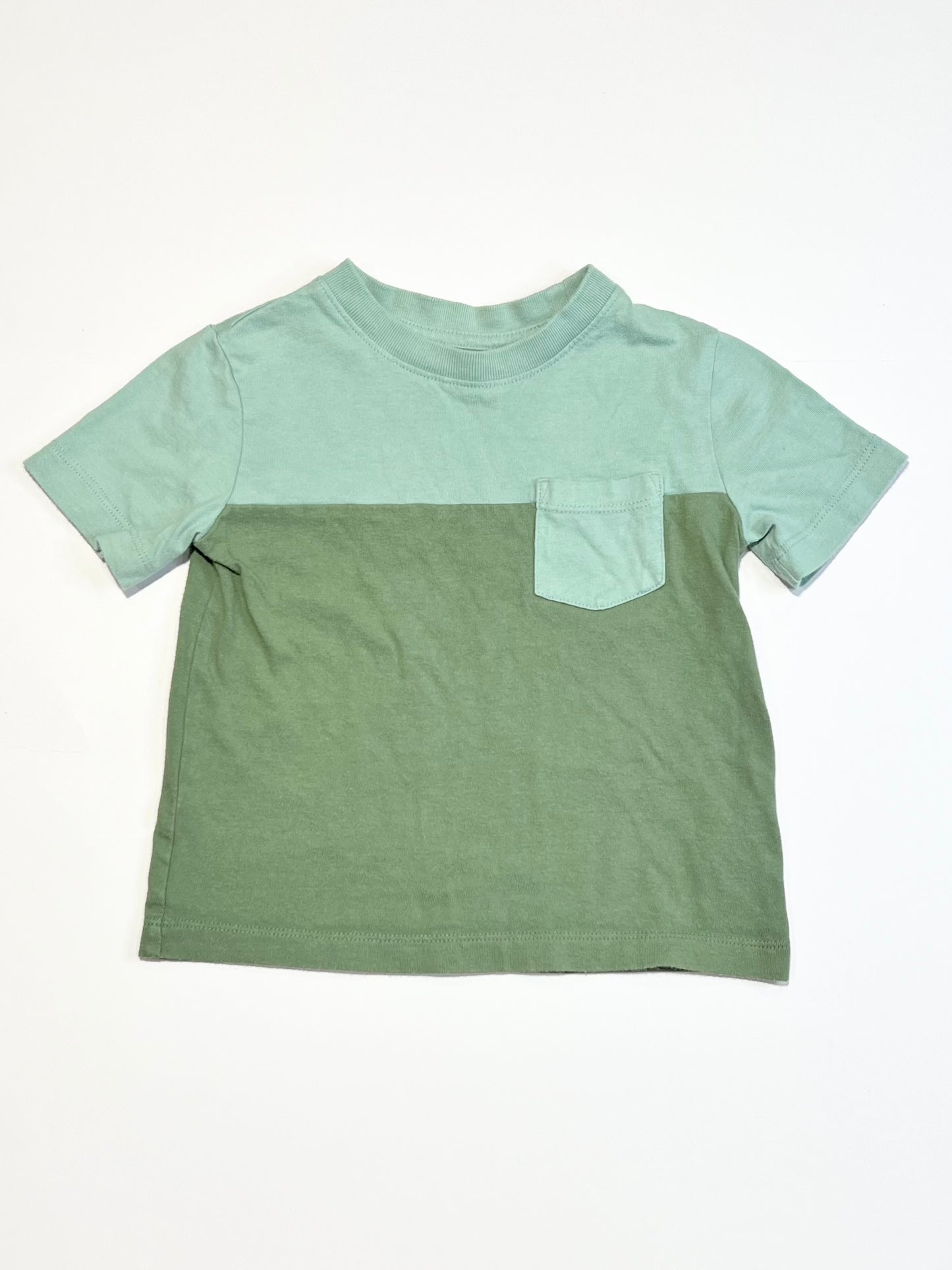 Spliced green tee - Size 2