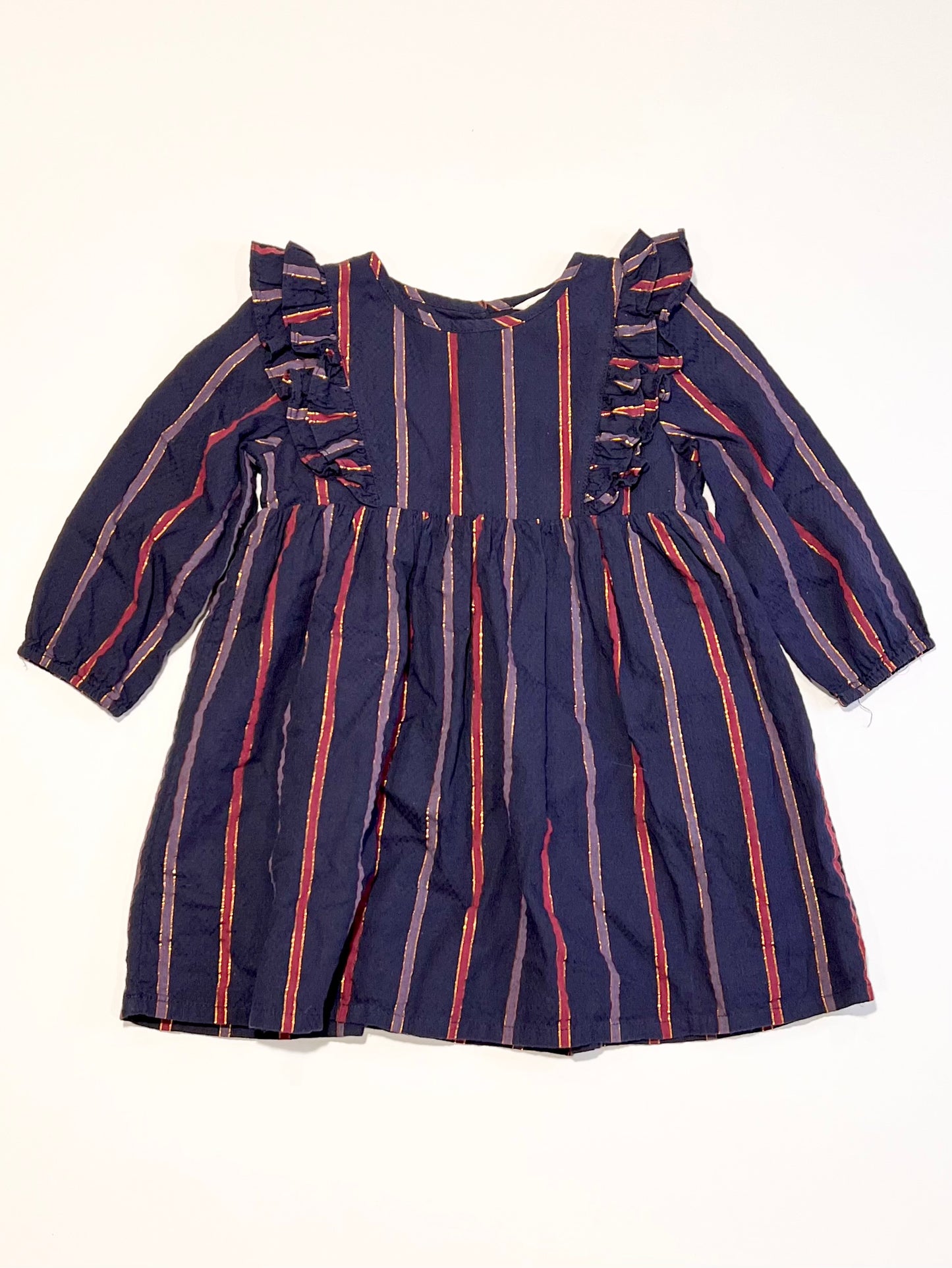 Navy striped dress - Size 1