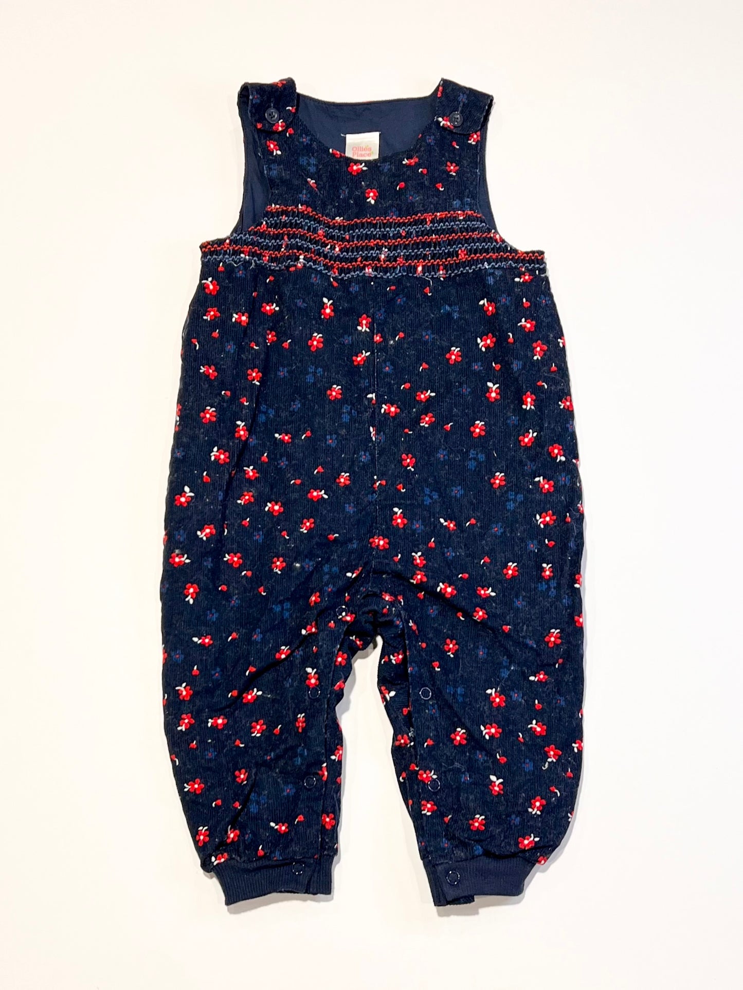 Navy corduroy overalls - Size 1